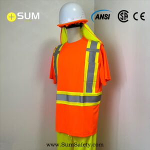 Two-Tone Short Sleeve Hi Vis Safety Shirt