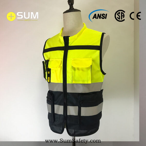 Heavy-duty Safety Vest with cargo pockets