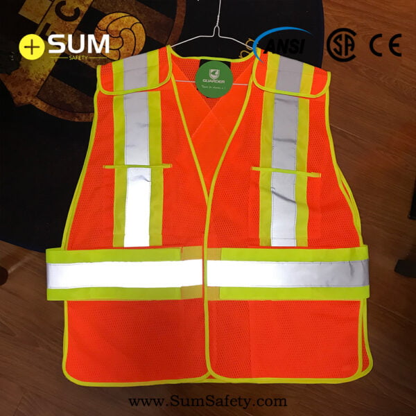 Two-Tone Adjustable Traffic Vest