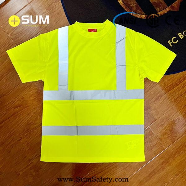 Hot Selling Short Sleeve Safety T-shirt