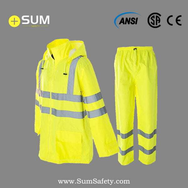 Light Weight Hi-Vis Rainwear