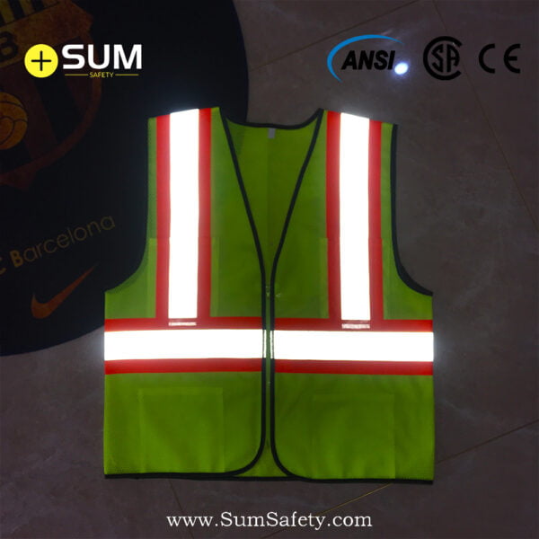 ANSI Class 2 Zipped Mesh Vest