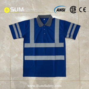 Blue Hi-Vis Short Sleeve Shirt
