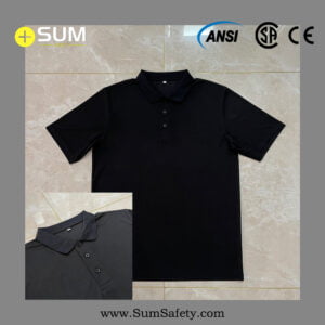 Men's Black Plain Polo Shirt for promotion