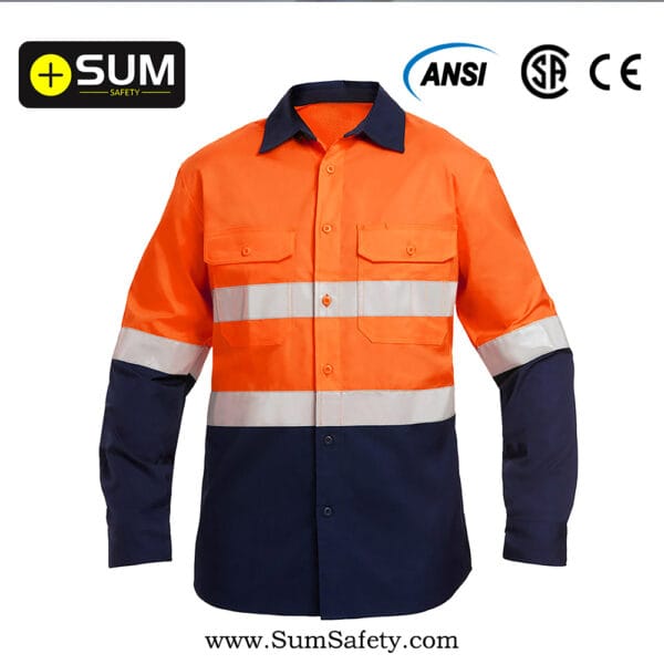 Long Sleeve Hi-Vis Work Shirt SSW01