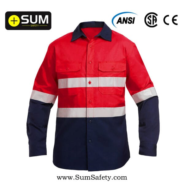 Long Sleeve Hi-Vis Work Shirt SSW01
