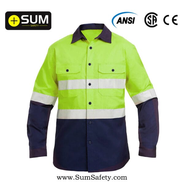 Long Sleeve Hi-Vis Work Shirt SSW01