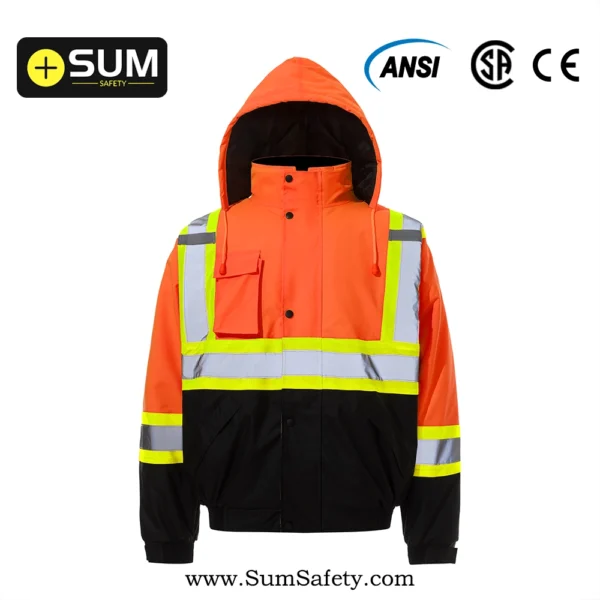 Hi-Vis 2-Tone Waterproof Winter Jacket