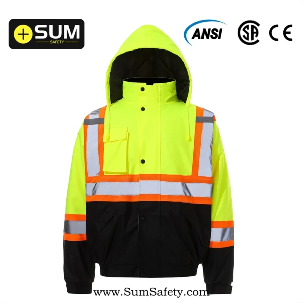 Hi-Vis 2-Tone Waterproof Winter Jacket