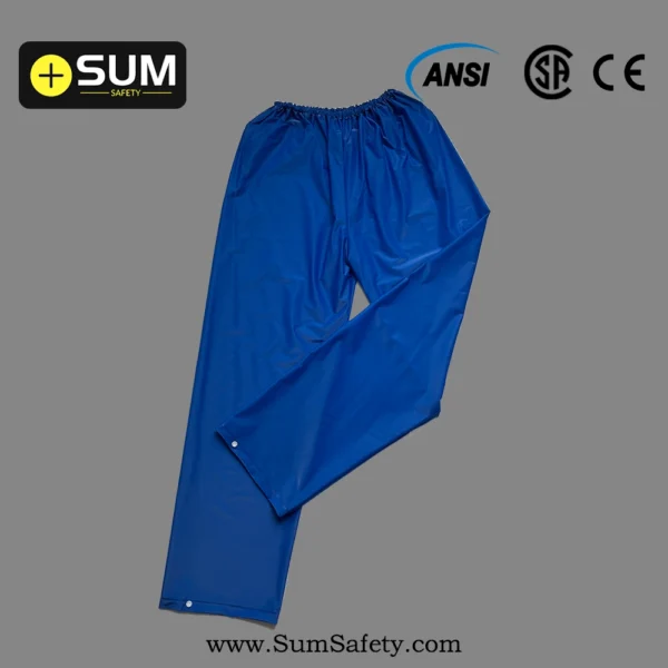 100% PVC Blue Rainsuit