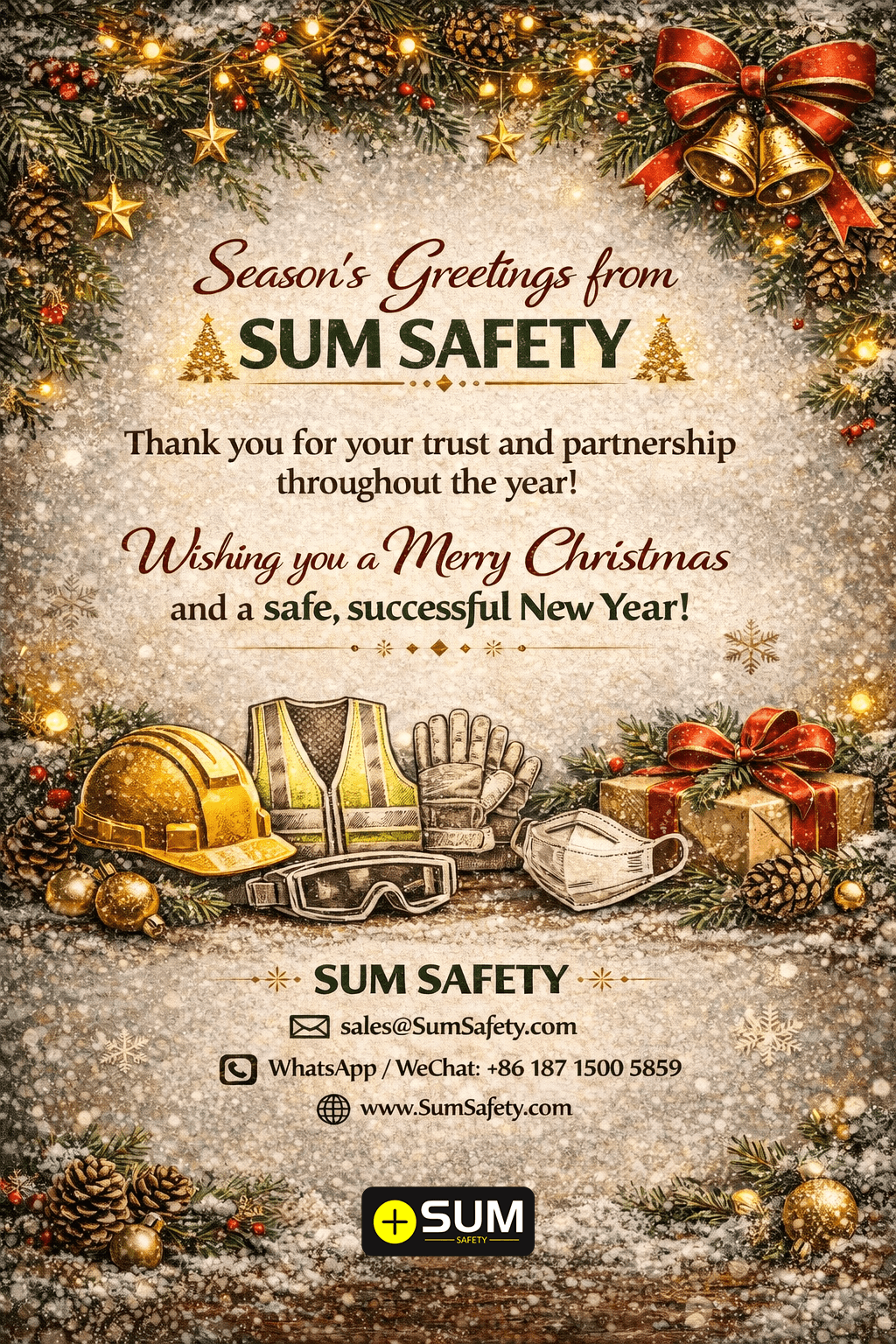 Season’s Greetings from SUM SAFETY | Professional Hi-Vis & PPE Manufacturer